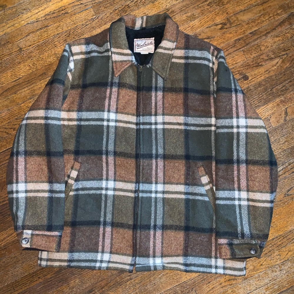 Vintage 80s Woolrich Sherpa Lined Wool Jacket